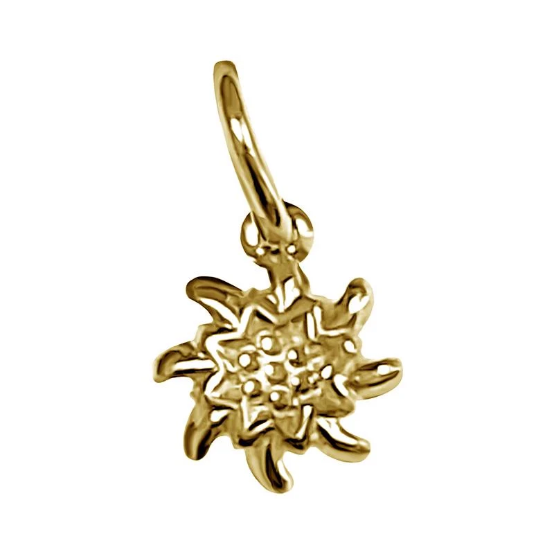 Charms Edelweiss gold