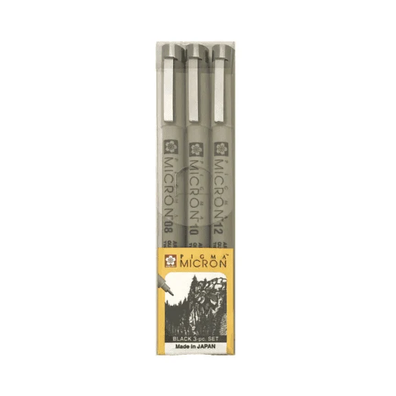 Sakura Pigma Micron Set of 3 (Broad)