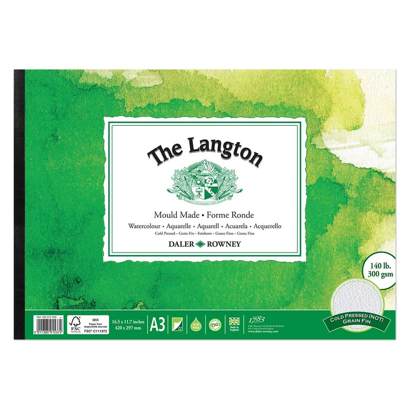 Daler Rowney - Watercolour Pad - The Langton CP 300gsm A3