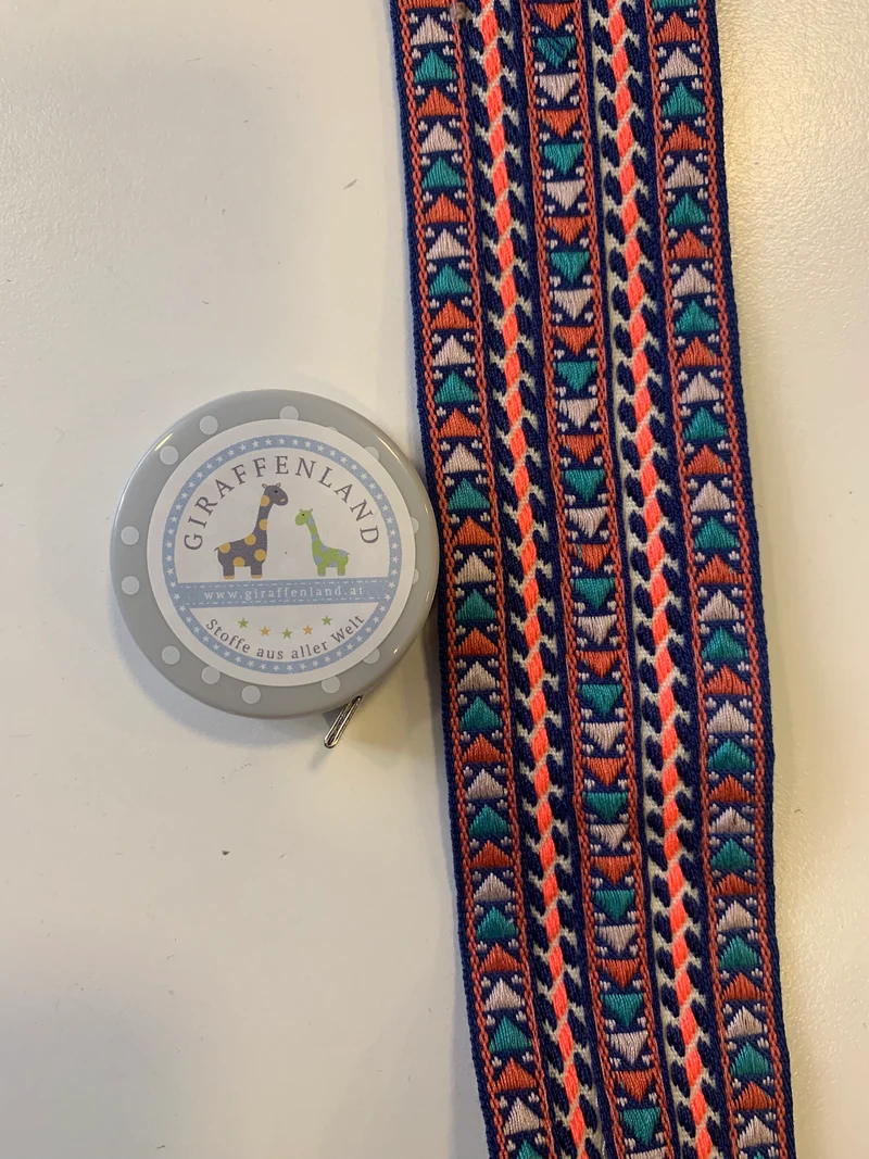 Gurtband 50mm bunt dünn