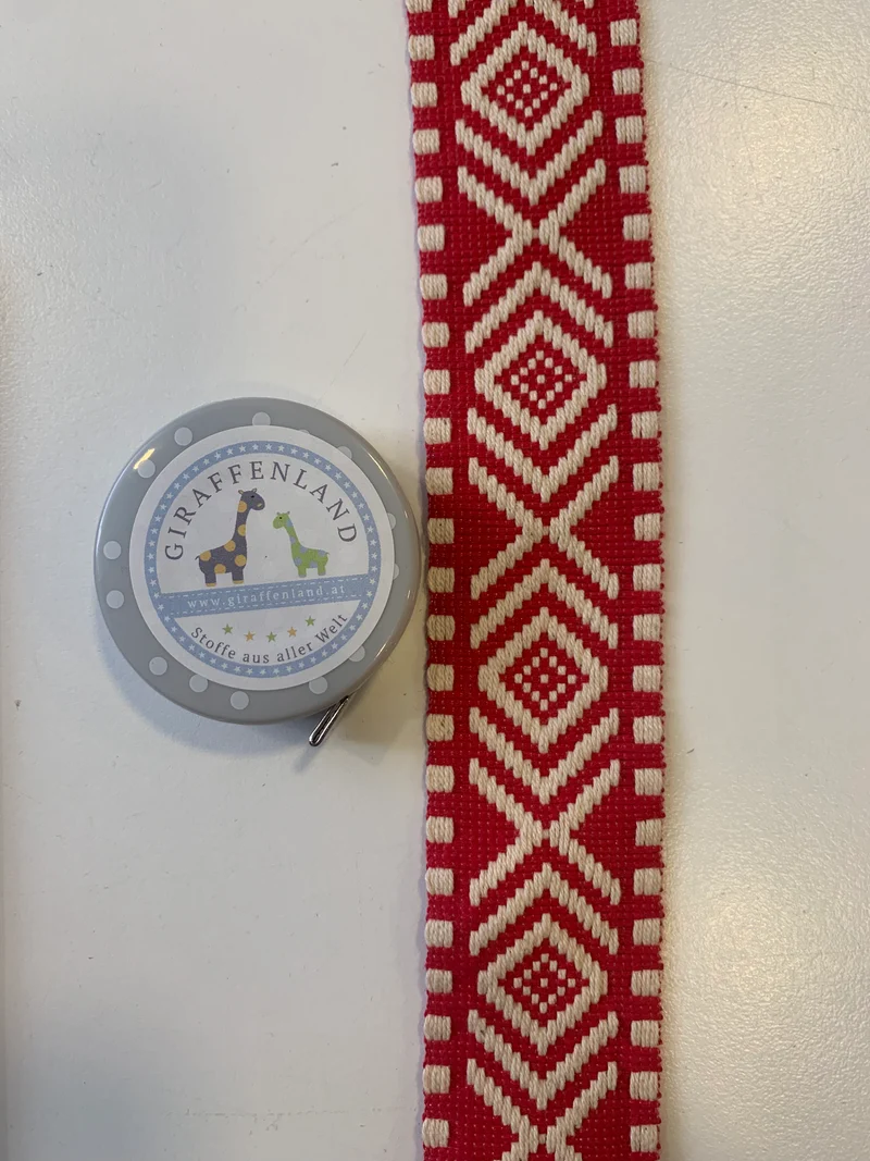 Gurtband 38mm Ethno rot