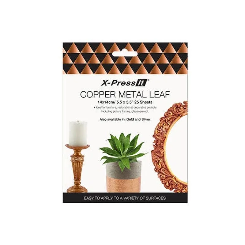 X-PressIt Metal Leaf (Gold, Silver, Copper) 25 sheets