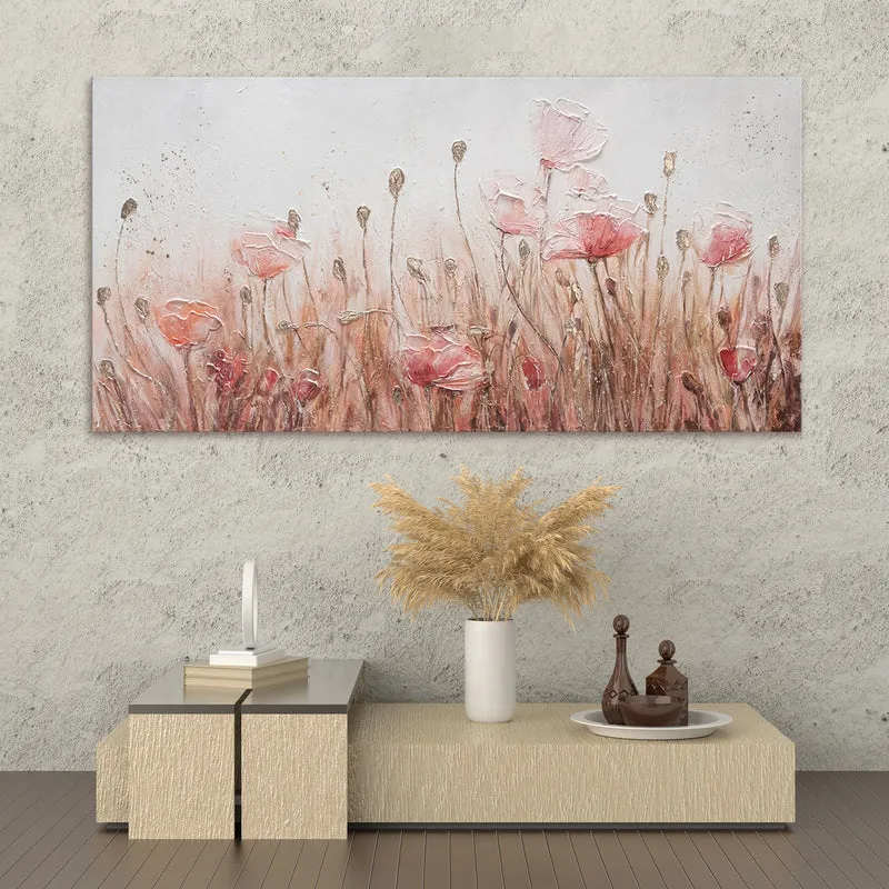 Blumen acrylbilder auf leinwand "Mohnblumen"