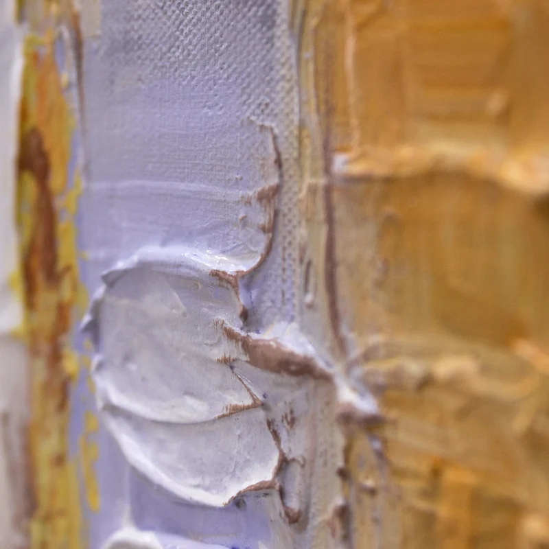 Abstrakte bilder auf leinwand mit Rahmen 150x50cm "Morgen’s in Megapolis"
