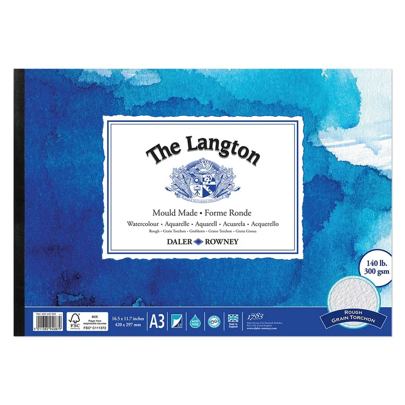 Daler Rowney - Watercolour Pad - The Langton Rough 300gsm A3
