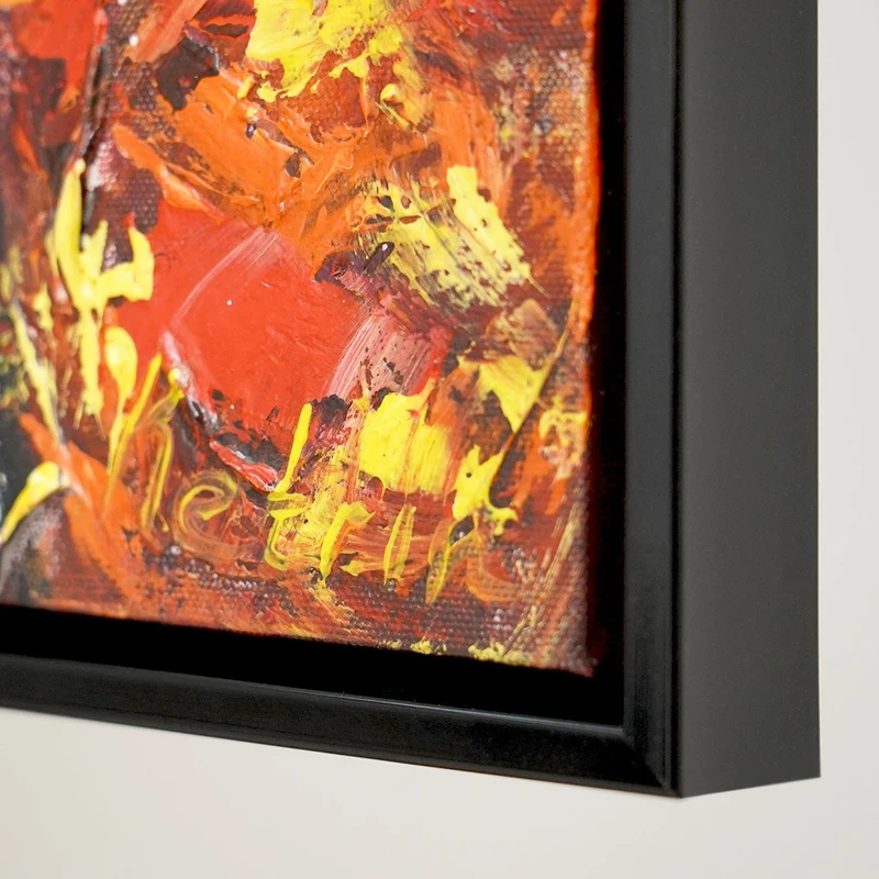 Acrylbild modern handgemalte "Papagei in der Sonne"