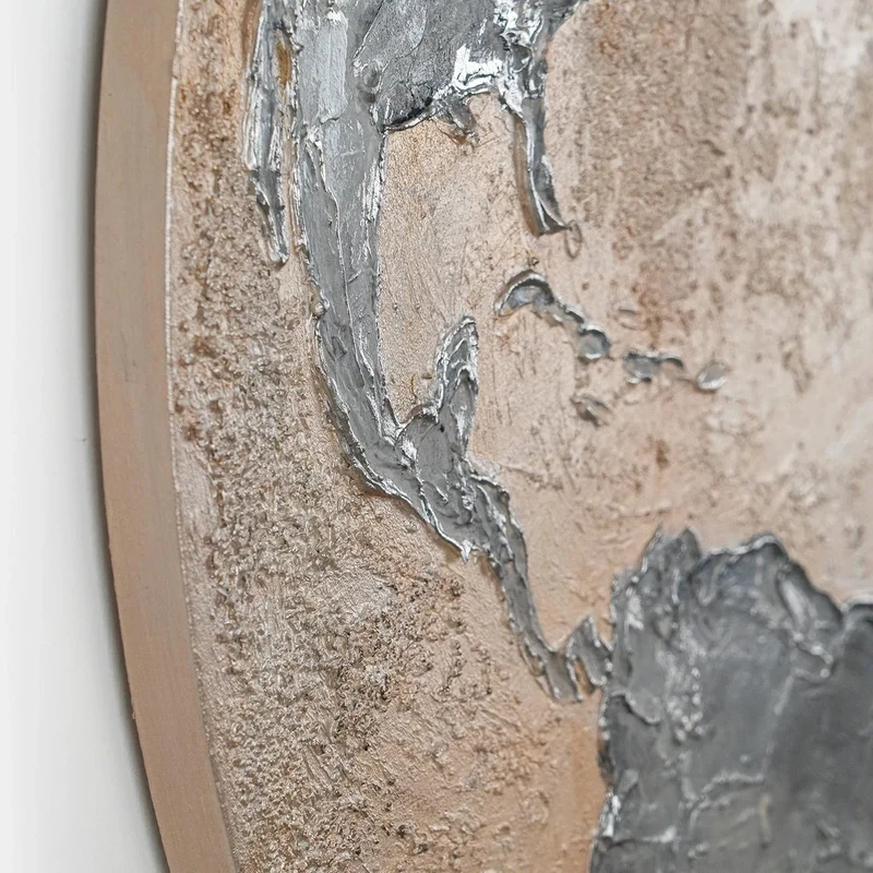 Mond Kunst "Silberner Planet"