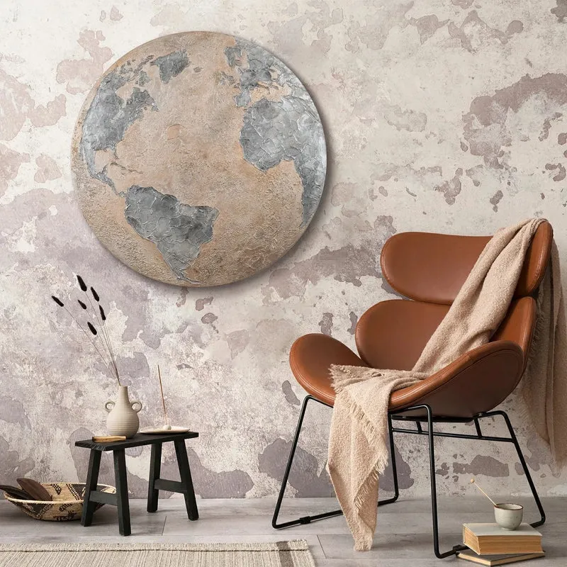 Mond Kunst "Silberner Planet"