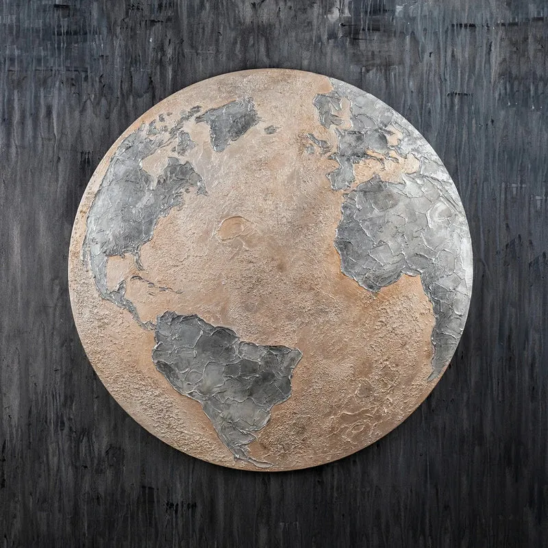 Mond Kunst "Silberner Planet"