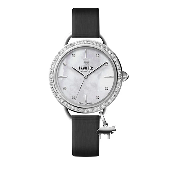 Alpencharms Silber Schwarz 34mm