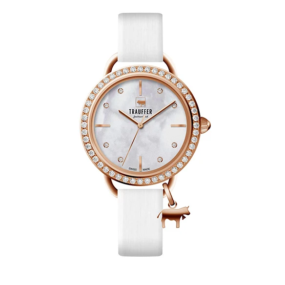 Alpencharms Rosegold Weiss 34mm