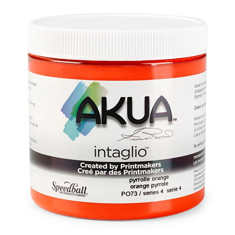 Speedball - Akua Intaglio Inks 236ml (8oz) - Pyrrole Orange
