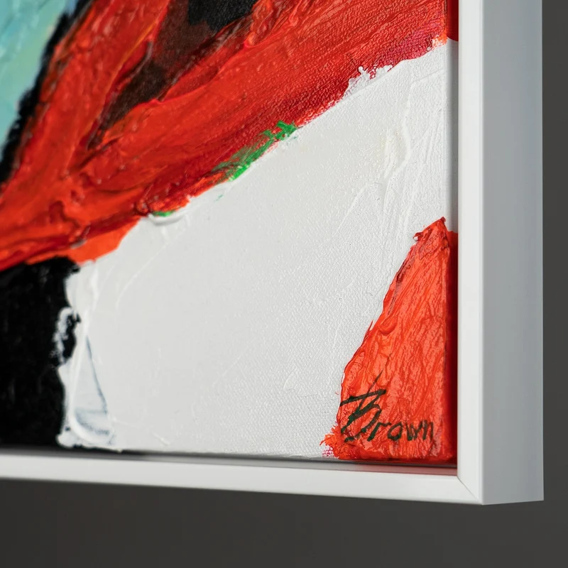 Acrylbilder Modern: Handgemaltes Reiter & Pferd "Flug der Reitkunst"