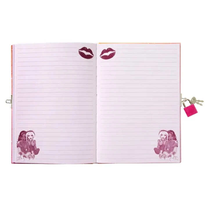 BESTIES A5 Diary with Lock, 60 Sheets