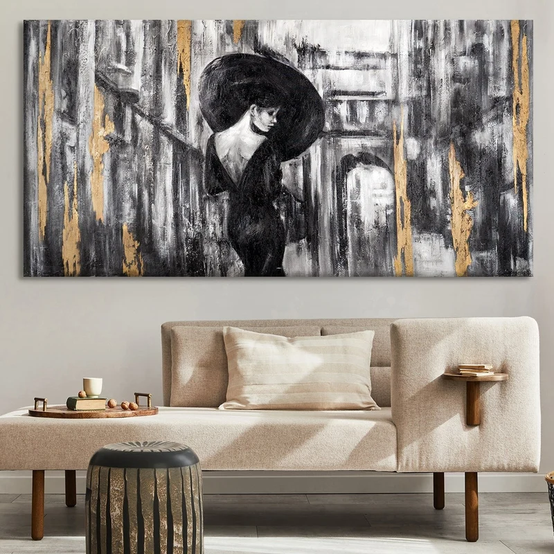 Handgemalte moderne acryl bilder "Filmstreifen"