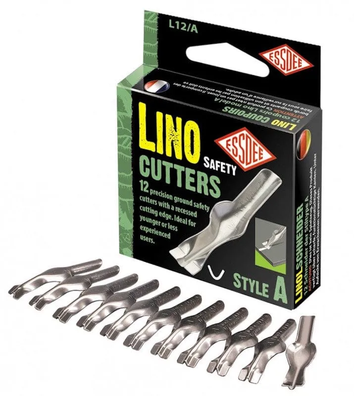Lino Cutters Spare 'U' Blades Pack 12