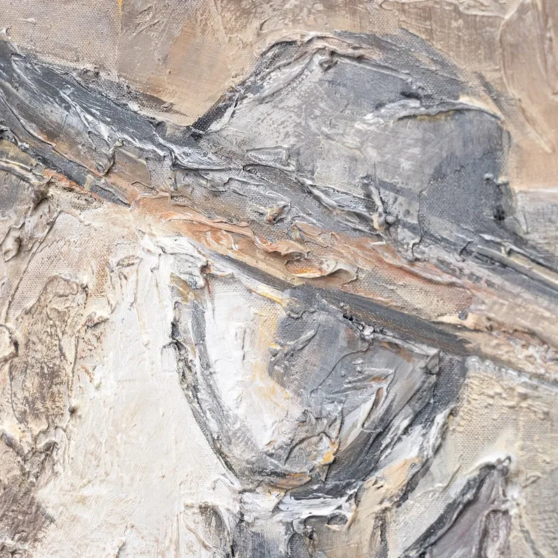 Abstrakte acryl bilder malen im Rahmen "Pärchen"