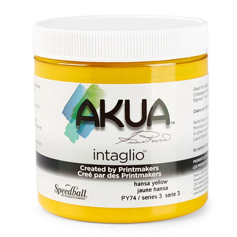 Speedball - Akua Intaglio Inks 236ml (8oz) - Hansa Yellow