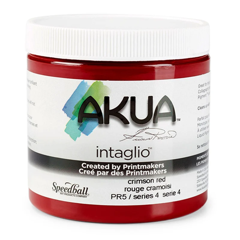 Speedball - Akua Intaglio Inks 236ml (8oz) - Crimson Red