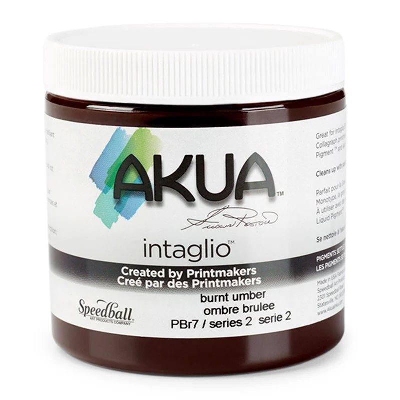 Speedball - Akua Intaglio Inks 236ml (8oz) - Burnt Umber