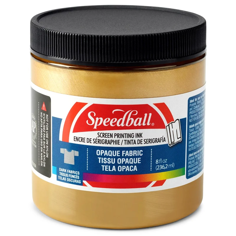 Speedball - Fabric Screen Printing Ink 236ml (8oz) - Opaque Gold