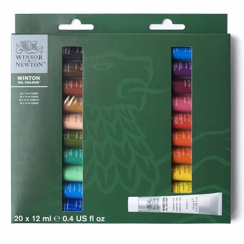 Winsor & Newton Winton Oil Colour 20x 12ml Tubes