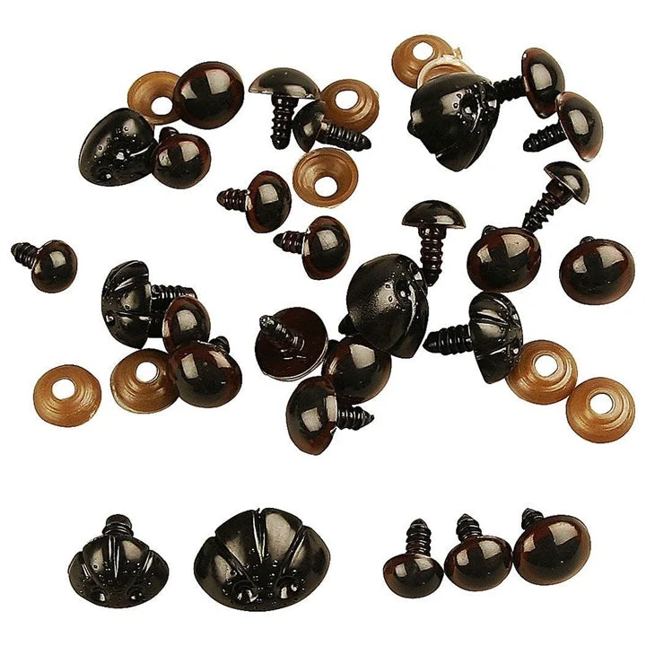 Plastic Safety Eyes and Noses
