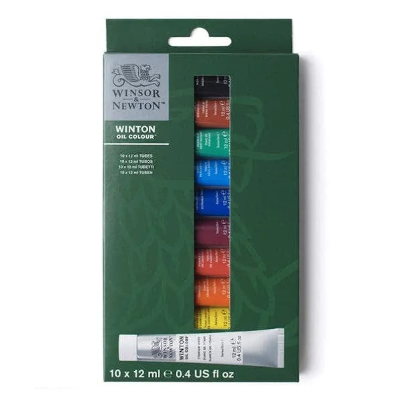 Winsor & Newton Winton Oil Colour 10x 12ml Tubes