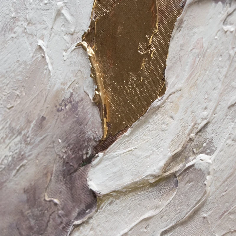 Handgemalte blumenbilder acryl auf leinwand "Malve"