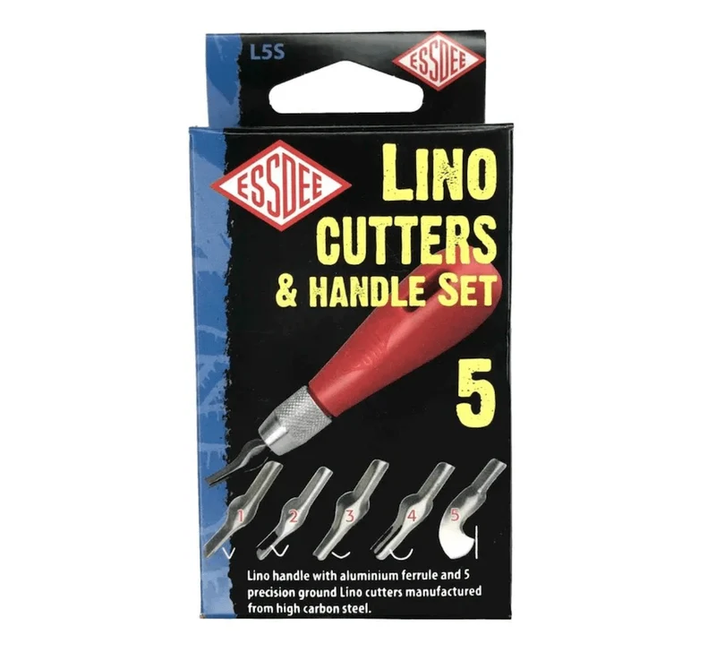 Lino Cutters and Handle set 5