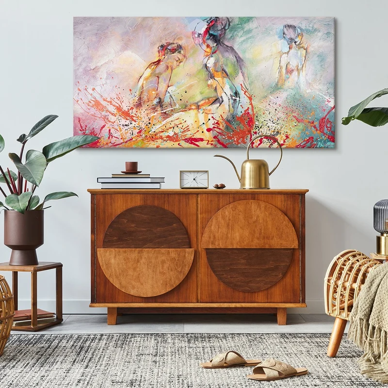 Acrylgemälde modern "heißer Sommer"
