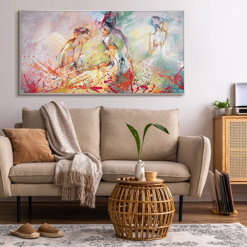 Acrylgemälde modern "heißer Sommer"