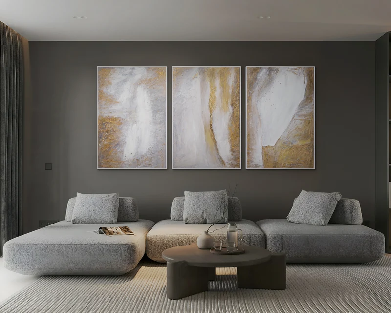 Acrylbilder abstrakt modern wohnzimmer "Ästhetik"