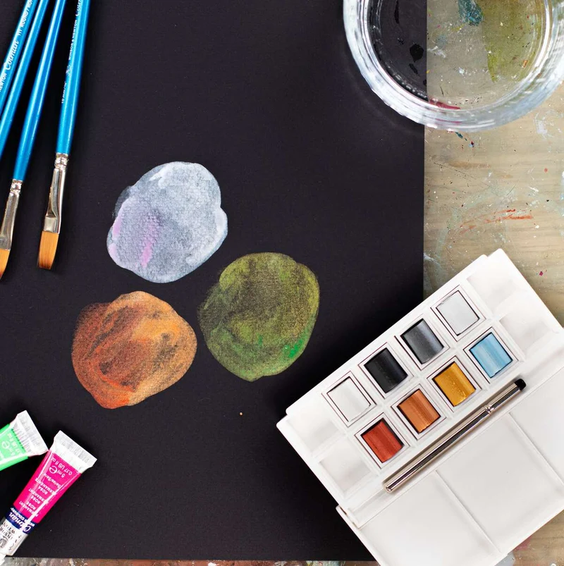 Winsor and Newton - Cotman Watercolour Half Pan - Yellow Gold