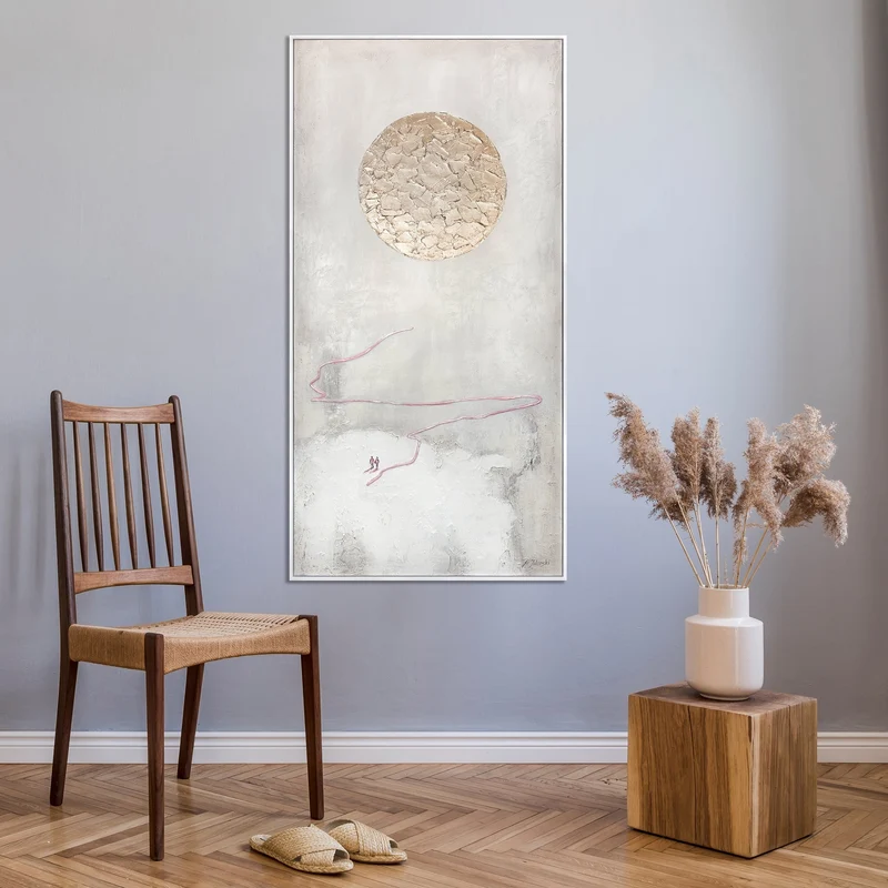 Abstrakte moderne kunst bilder, große bilderrahmen „Der Weg zur Sonne“