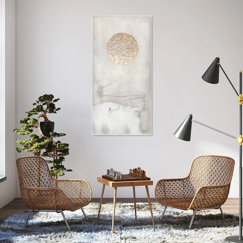 Abstrakte moderne kunst bilder, große bilderrahmen „Der Weg zur Sonne“