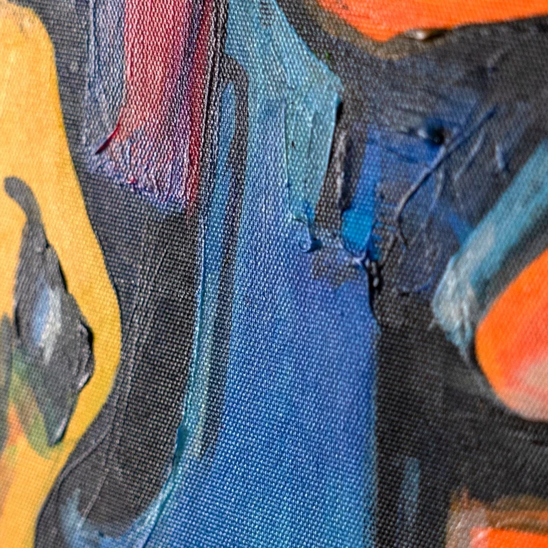 Handgemalte bilder auf leinwand Mosaik der Identität Originelle wanddeko wohnzimmer