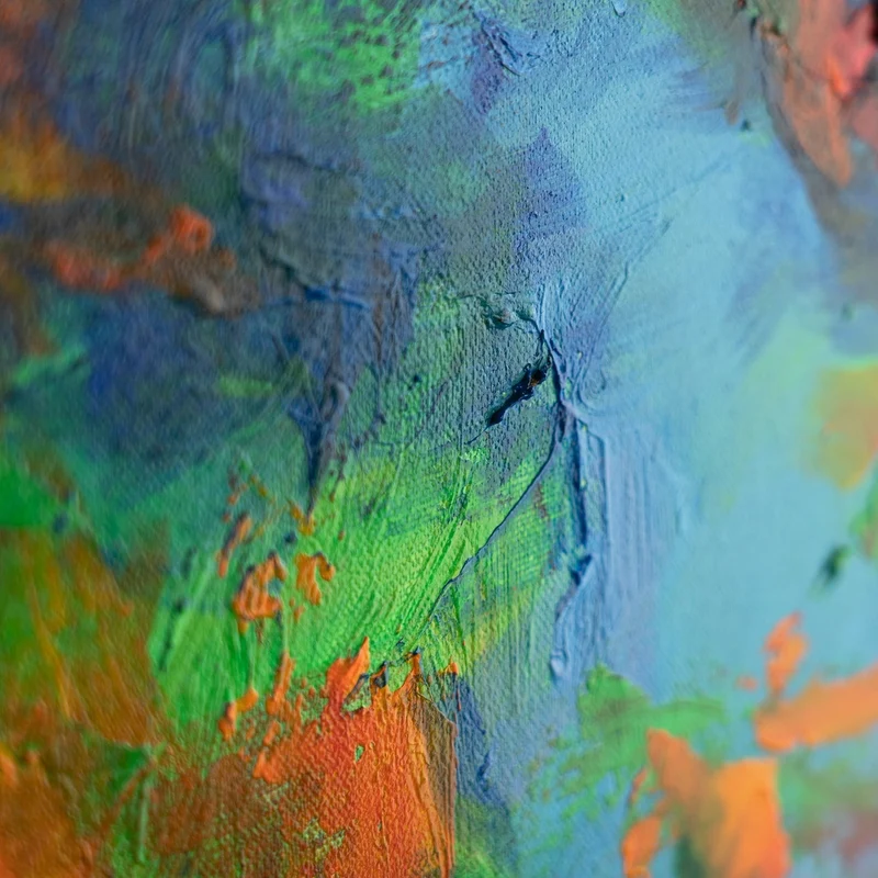 Moderne Handgemalt Acrylbilder mit Rahmen "Elegante Ballerina"