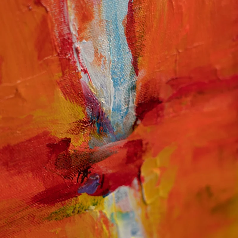 Moderne Handgemalt Acrylbilder mit Rahmen "Elegante Ballerina"