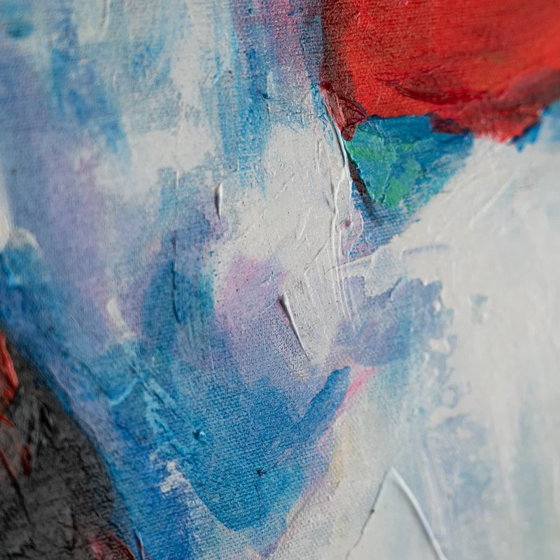 Moderne Handgemalt Acrylbilder mit Rahmen "Elegante Ballerina"