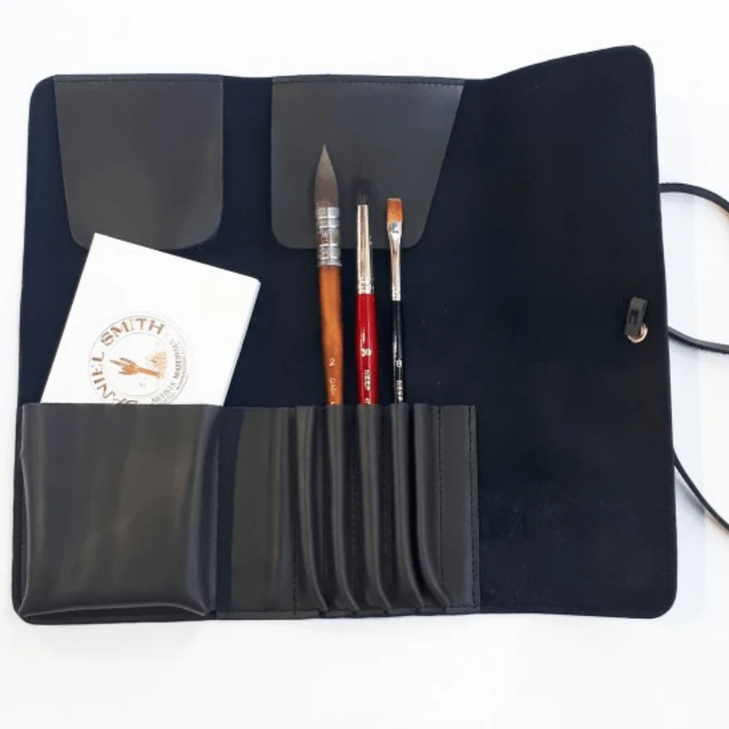 Leather Brush Wallet