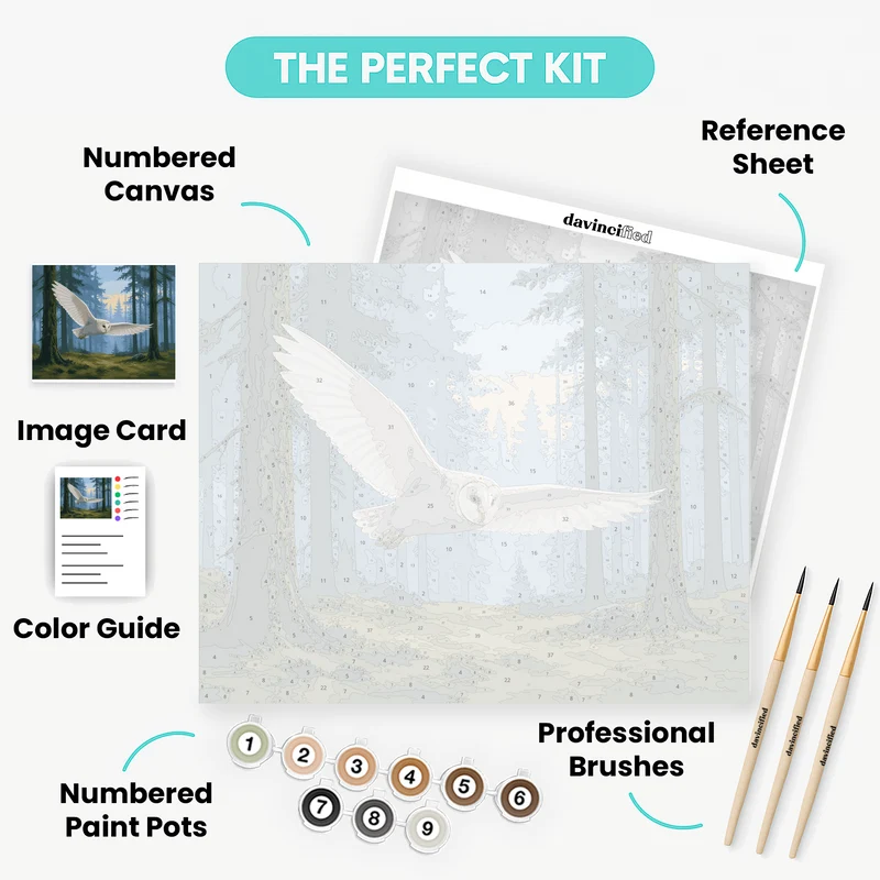 Owl at Dawn - Paint by Numbers Kit