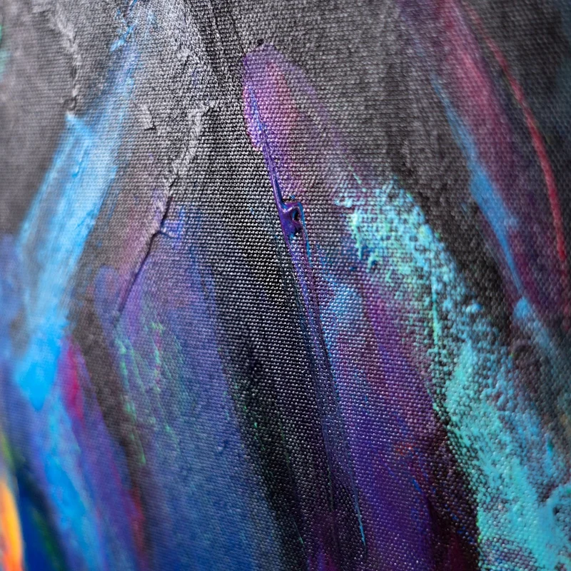 Gemälde mit Rahmen handgemalt abstrakt Löwenstärke Bilder wohnzimmer
