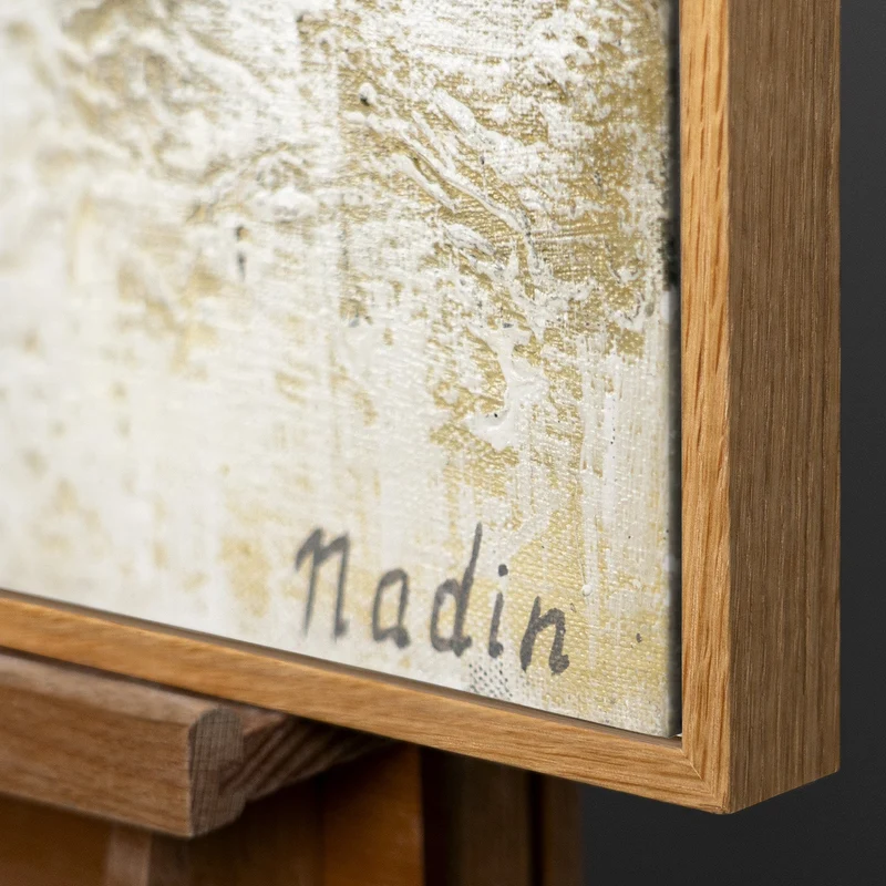 Handgemalte acrylbilder auf leinwand mit Rahmen „Modenschau“