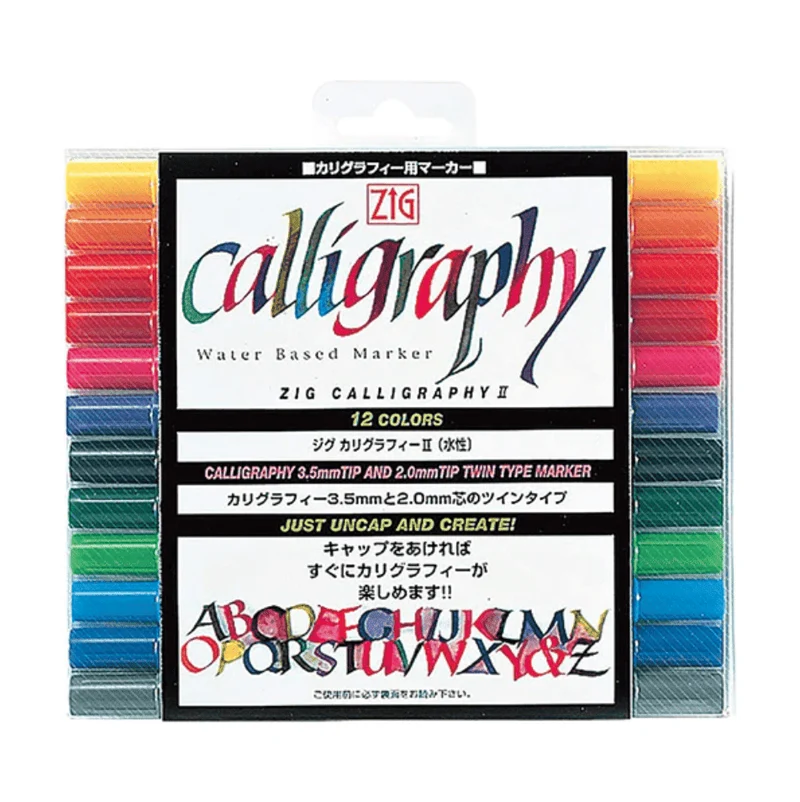 Zig Calligraphy Pen Set of 8