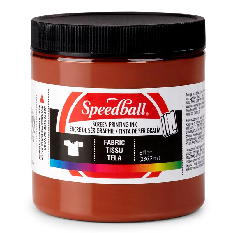 Speedball - Fabric Screen Printing Ink 236ml (8oz) - Brown