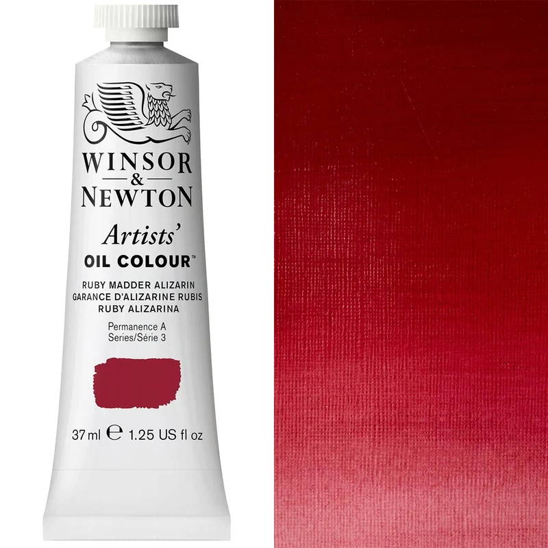 Winsor and Newton - Artists' Oil Colour - 37ml - Ruby Madder Alizarin S3