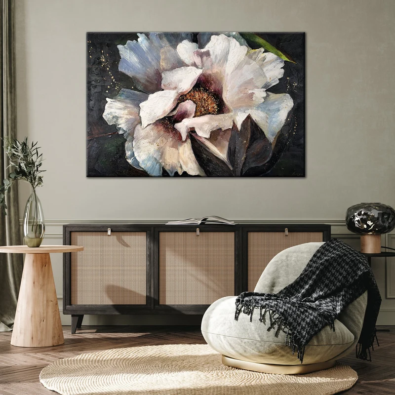 Blumenbilder acryl auf leinwand handgemalt "Pfingstrosen II"