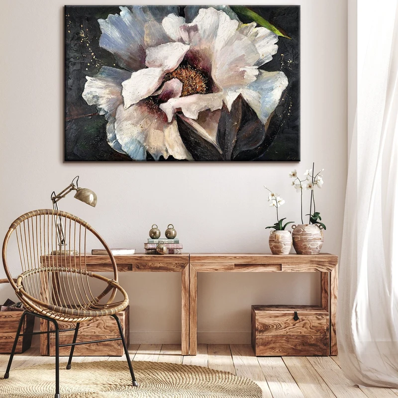 Blumenbilder acryl auf leinwand handgemalt "Pfingstrosen II"