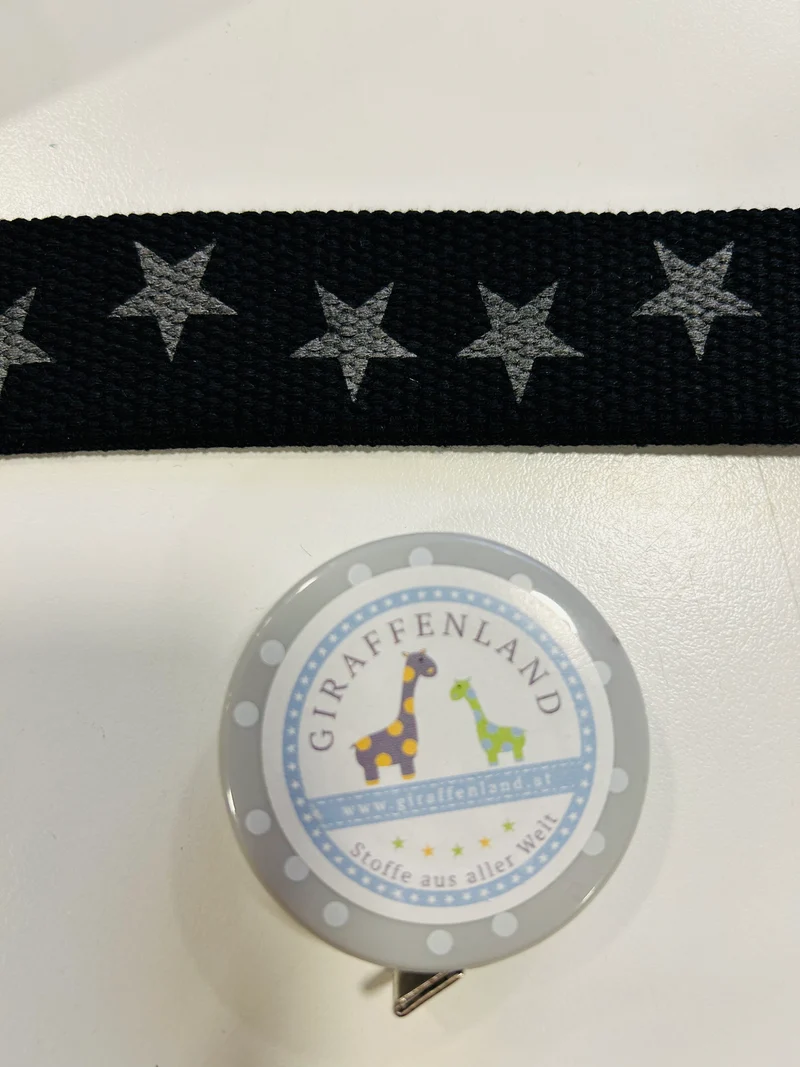 Gurtband 30mm schwarz/grau